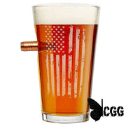 Patriotic Pint Glass - 16Oz No Handmade