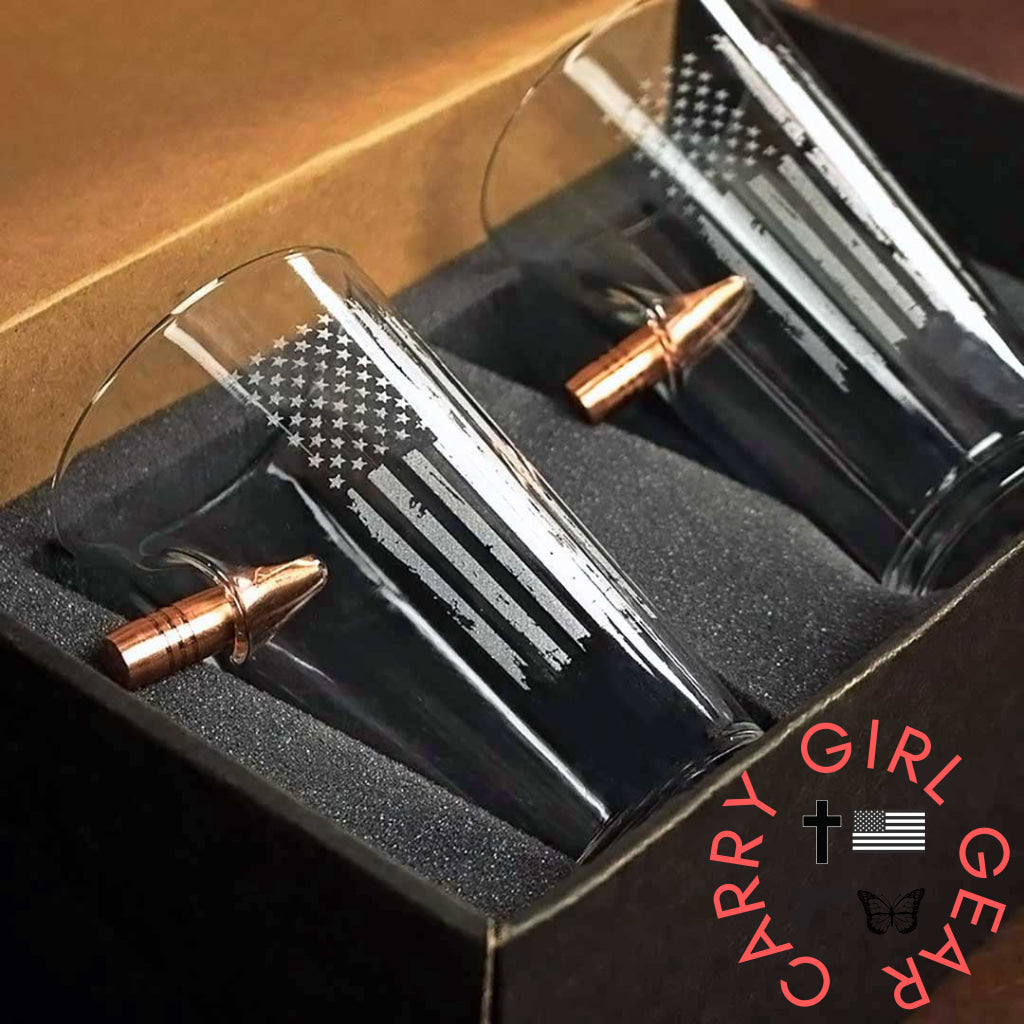 Patriotic Pint Glass - 16Oz Yes Handmade