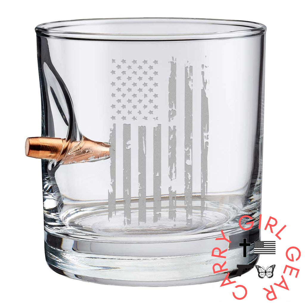 Patriotic Rocks Glass - 11Oz No Handmade