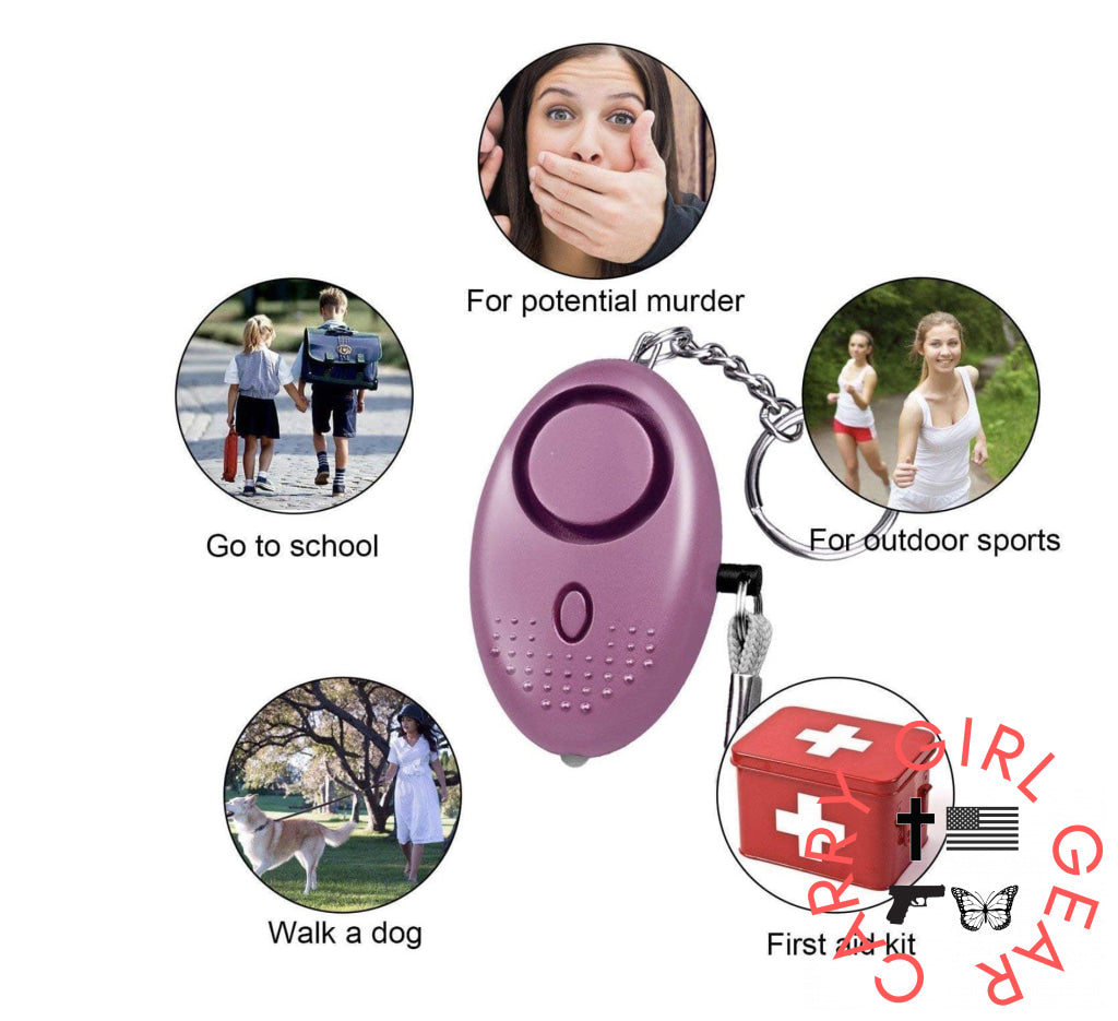 Personal Self-Defense Security Alarm Keychain Set By Lady Conceal Alarms