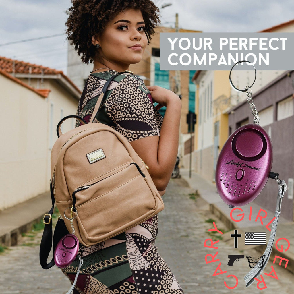 Personal Self-Defense Security Alarm Keychain Set By Lady Conceal Alarms