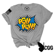 Pew**Pew Comic Tee Xs / Steel Unisex Cut Cgg Perfect Tee