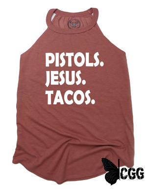 Pistols Jesus Tacos Badass Tank Xs / Blush Cgg Badass Tank