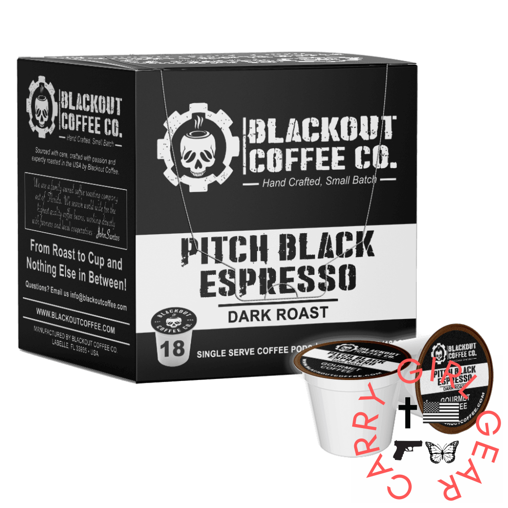 PITCH BLACK ESPRESSO COFFEE PODS 18CT Coffee Pods & Capsules