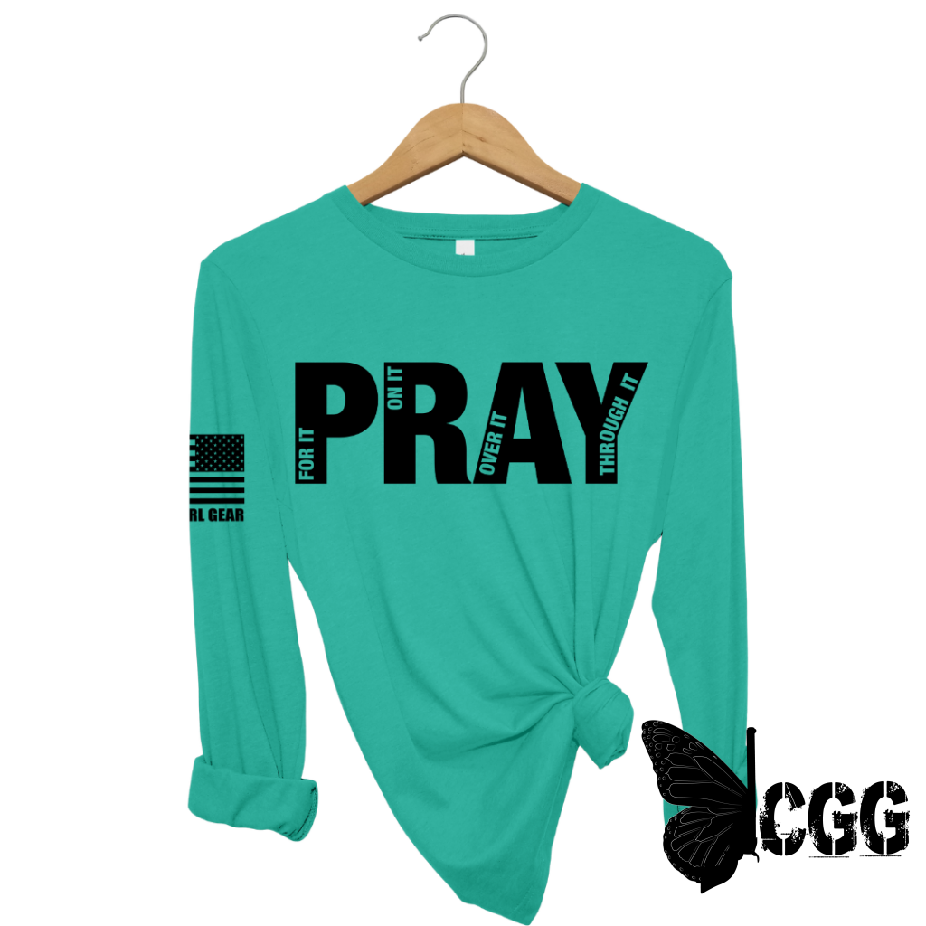 Pray For It Long Sleeve Jade / Xs