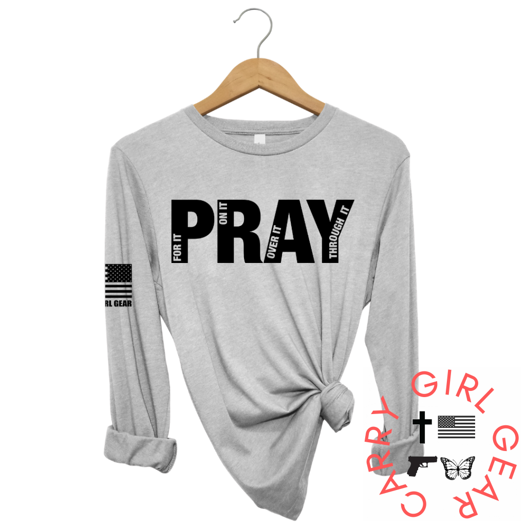 Pray For It Long Sleeve Steel / Xs