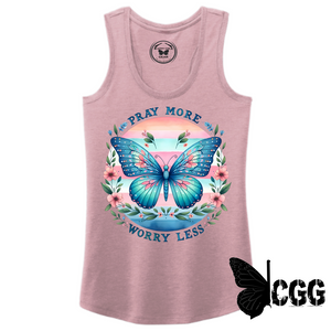 Pray More Tank Top Xs / Lavendar Tank Top