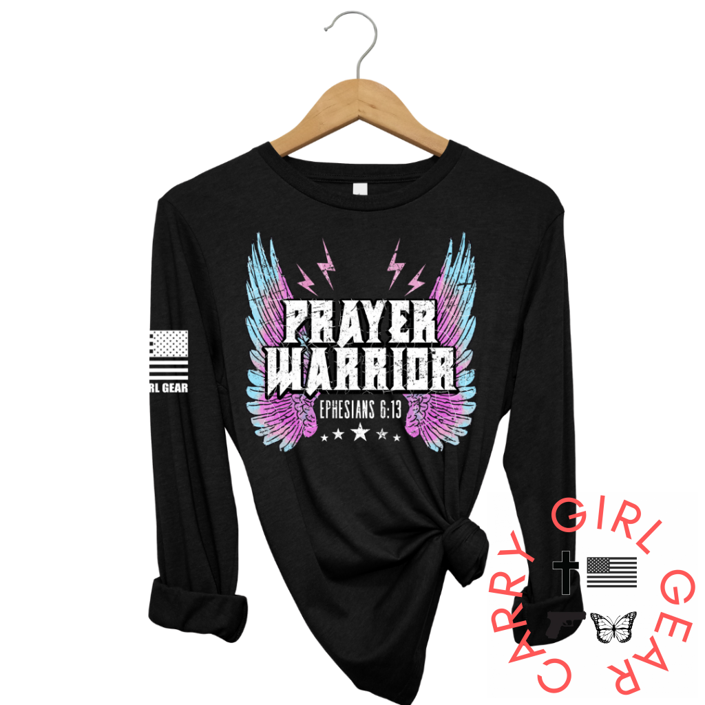 Prayer Warrior Long Sleeve Black / Xs