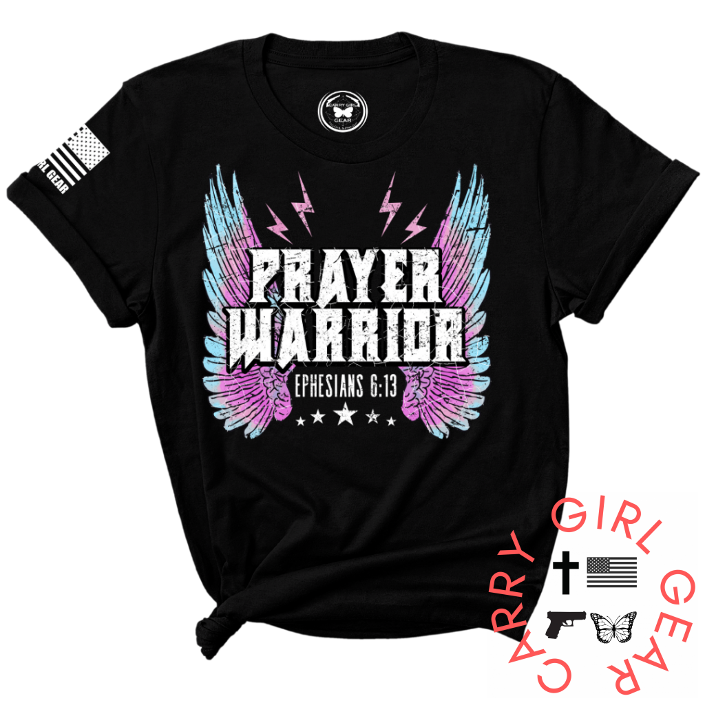 Prayer Warrior Tee Xs / Black Unisex Cut Cgg Perfect Tee