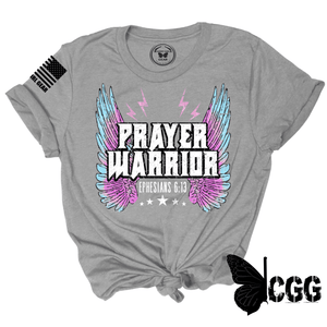 Prayer Warrior Tee Xs / Steel Unisex Cut Cgg Perfect Tee