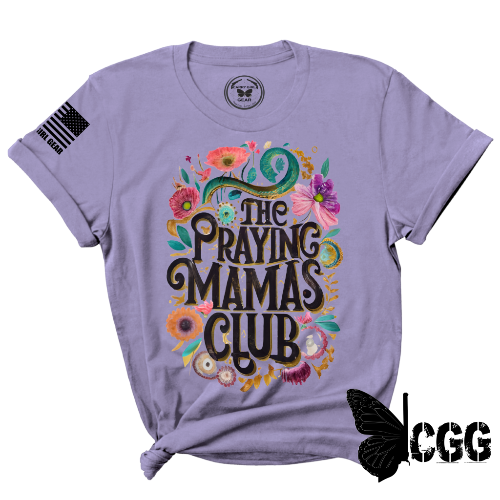 Praying Mamas Club Tee Xs / Lavender Blue Unisex Cut Cgg Perfect Tee