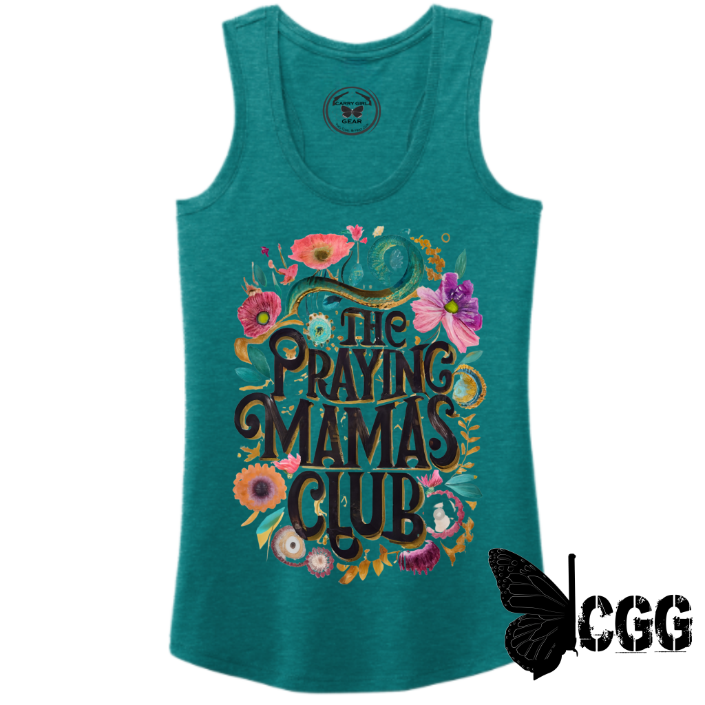 Praying Mama’s Club Xs / Teal Tank Top