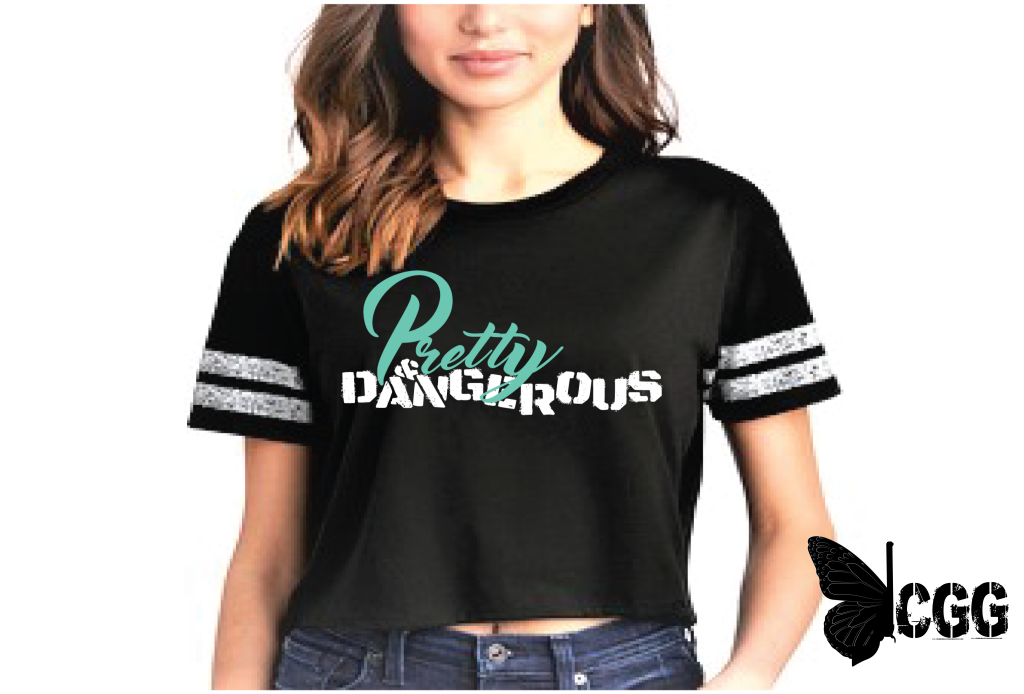 Pretty & Dangerous Crop Tee Xs / Black Cgg Hoodie Tank