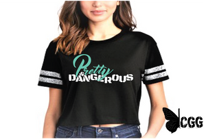 Pretty & Dangerous Crop Tee Xs / Black Cgg Hoodie Tank