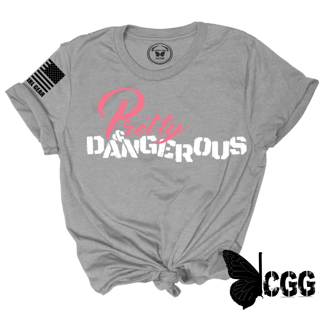 Pretty & Dangerous Tee Xs / Steel Unisex Cut Cgg Perfect Tee