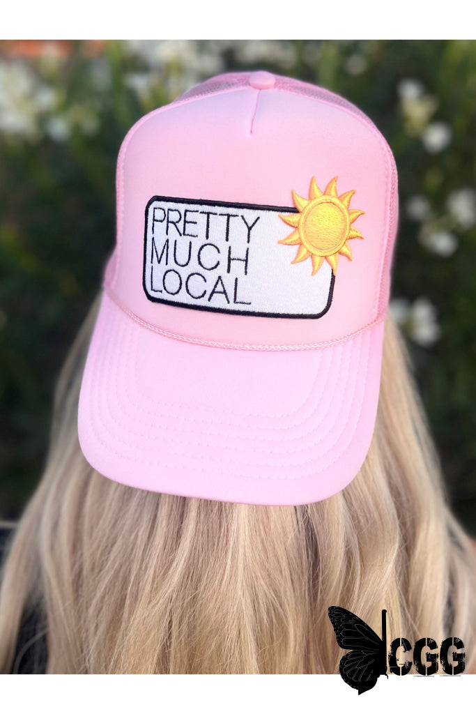 Pretty Much Local Patch Hat Light Pink