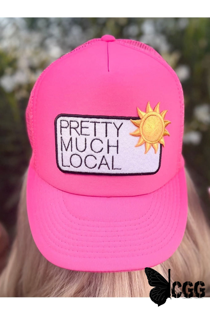 Pretty Much Local Patch Hat Neon Pink