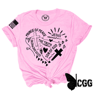 Prince Of Peace Tee Xs / Pink Unisex Cut Cgg Perfect Tee