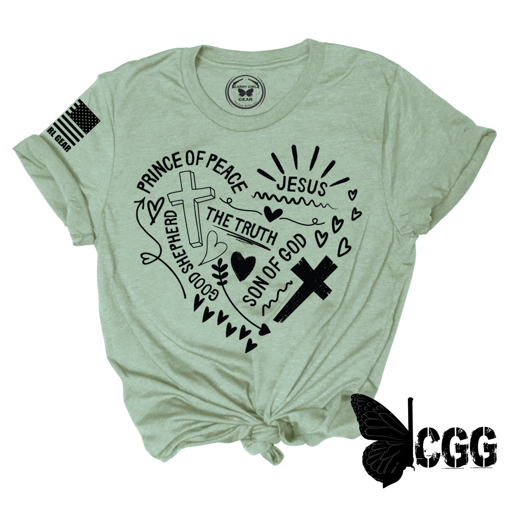 Prince Of Peace Tee Xs / Sage Unisex Cut Cgg Perfect Tee