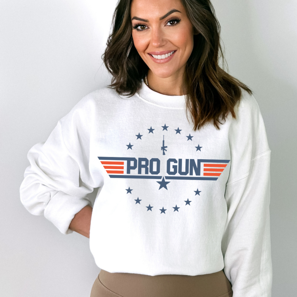 PRO GUN SWEATSHIRT SM / WHITE Sweatshirt