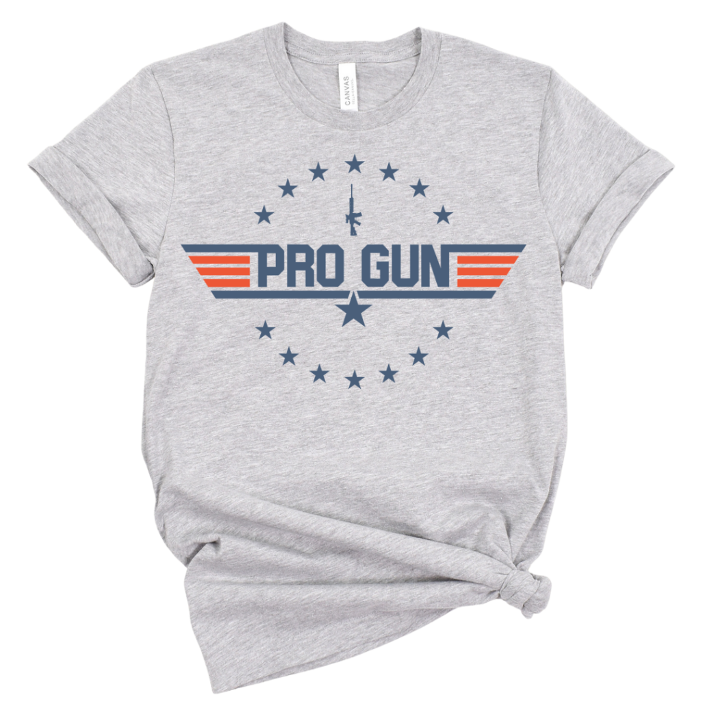 PRO GUN TEE Gray / XS T-Shirts