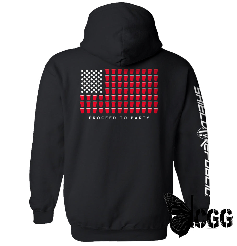 Proceed To Party Black / S Hoodie Nc - Apparel