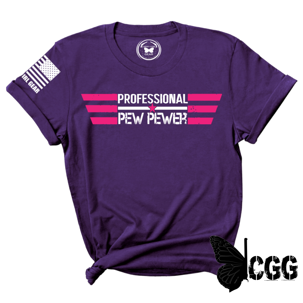 Professional Pew Pewer Tee Xs / Purple Unisex Cut Cgg Perfect Tee