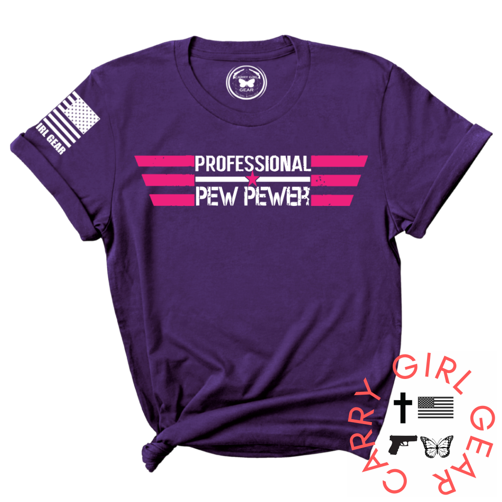 Professional Pew Pewer Tee Xs / Purple Unisex Cut Cgg Perfect Tee