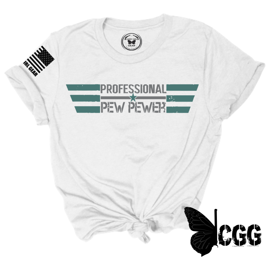 Professional Pew Pewer Tee Xs / White Unisex Cut Cgg Perfect Tee