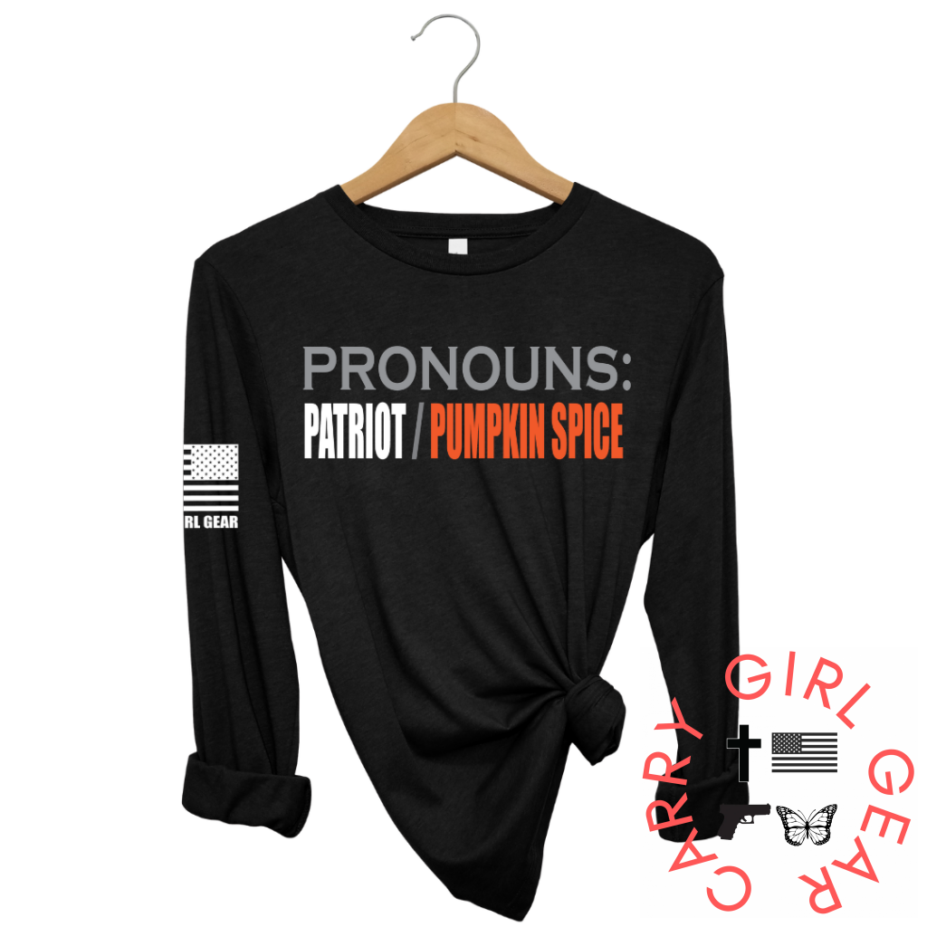 Pronouns Long Sleeve Black / Xs
