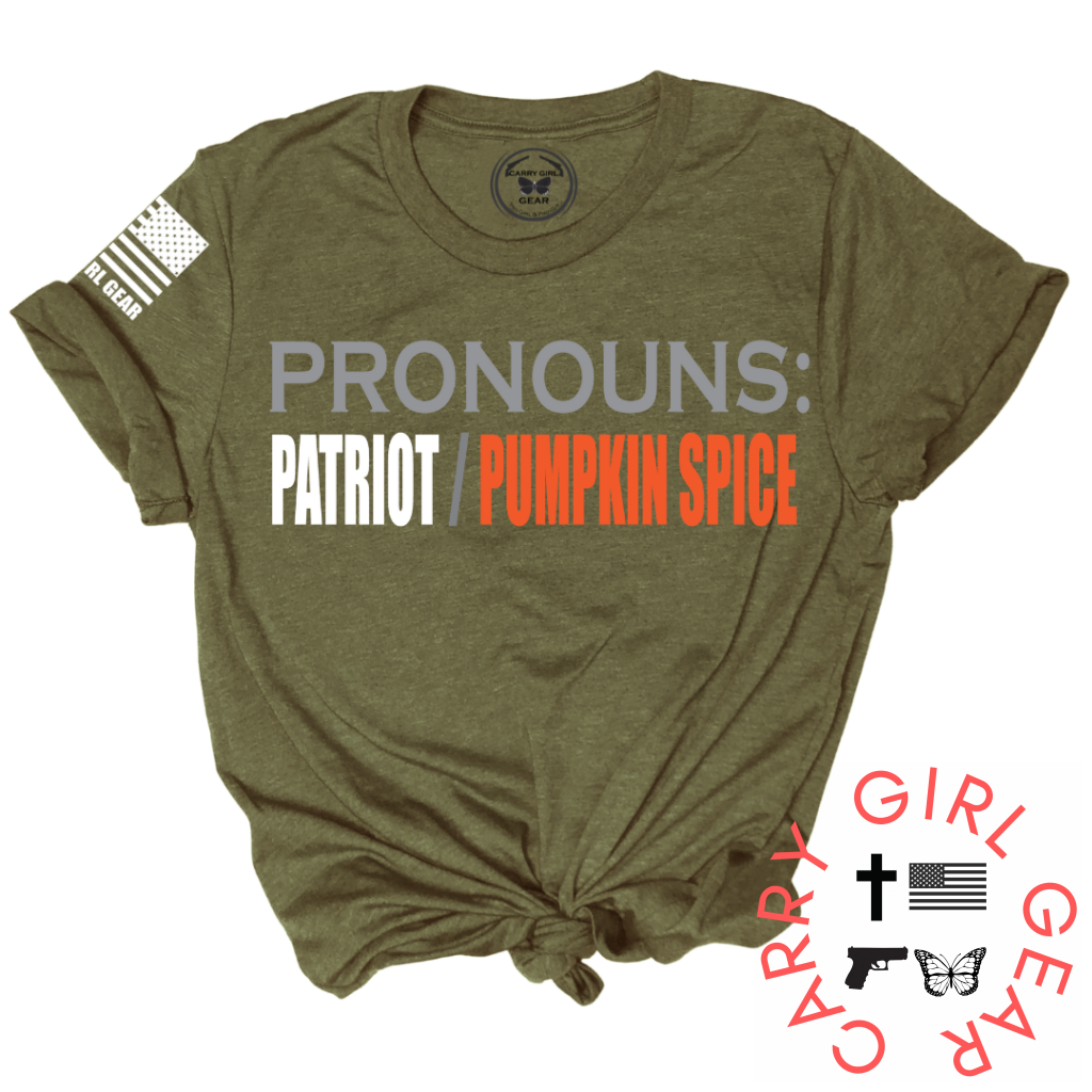 Pronouns Tee Xs / Olive Unisex Cut Cgg Perfect