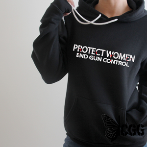 Protect Women Hoodie & Sweatshirt Pullover / Black Xs
