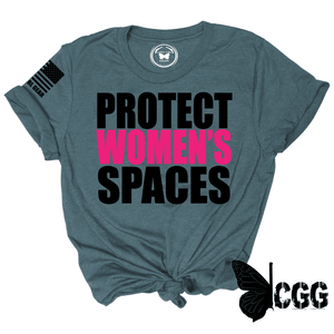 Protect Womens Spaces Tee Xs / Deep Teal Unisex Cut Cgg Perfect Tee