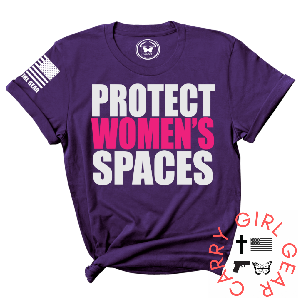 Protect Womens Spaces Tee Xs / Purple Unisex Cut Cgg Perfect Tee