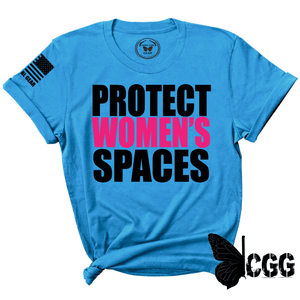 Protect Womens Spaces Tee Xs / Turquoise Unisex Cut Cgg Perfect Tee