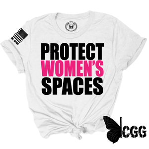 Protect Womens Spaces Tee Xs / White Unisex Cut Cgg Perfect Tee
