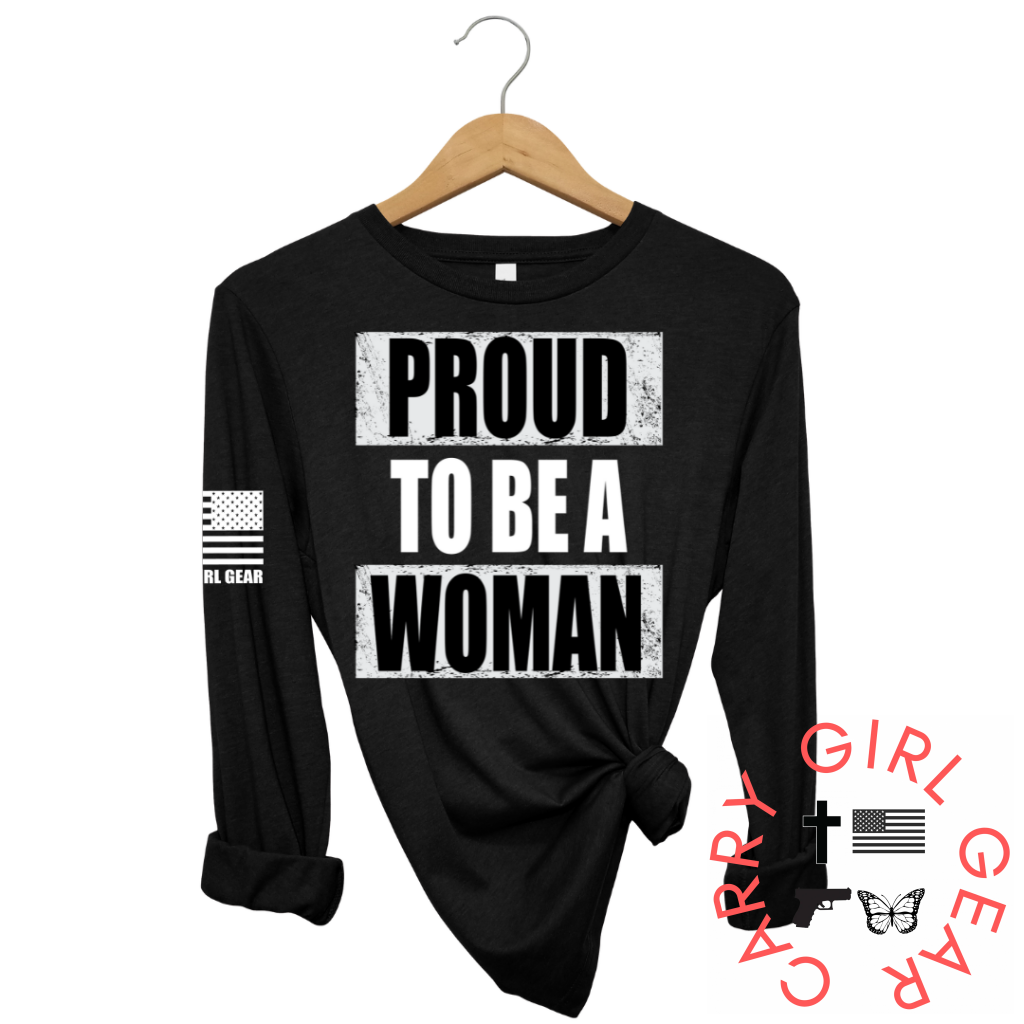 Proud To Be A Woman Sleeve Black / Xs