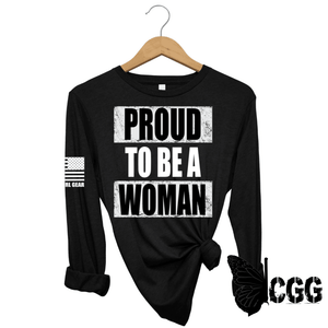 Proud To Be A Woman Sleeve Black / Xs