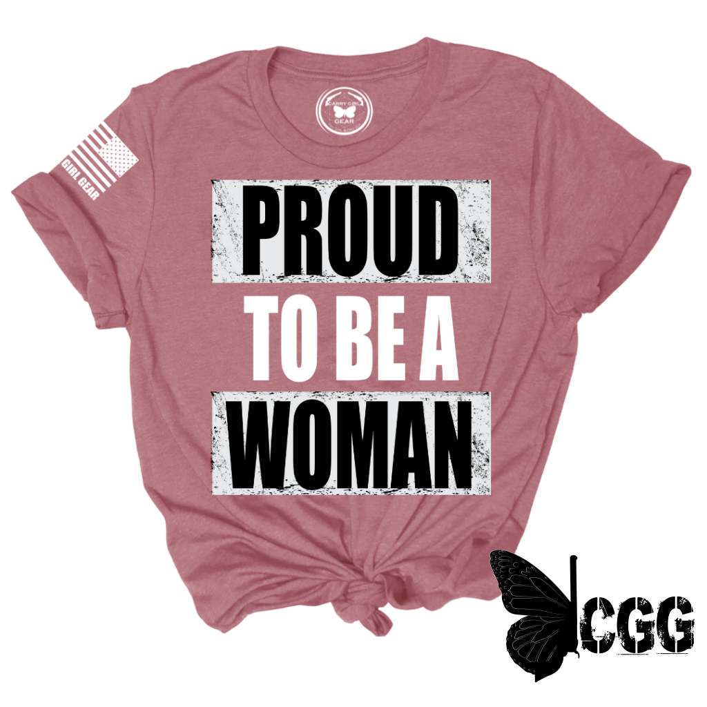 Proud To Be A Woman Tee Xs / Steel Unisex Cut Cgg Perfect Tee