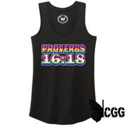 Proverbs 16:18 Xs / Black Tank Top