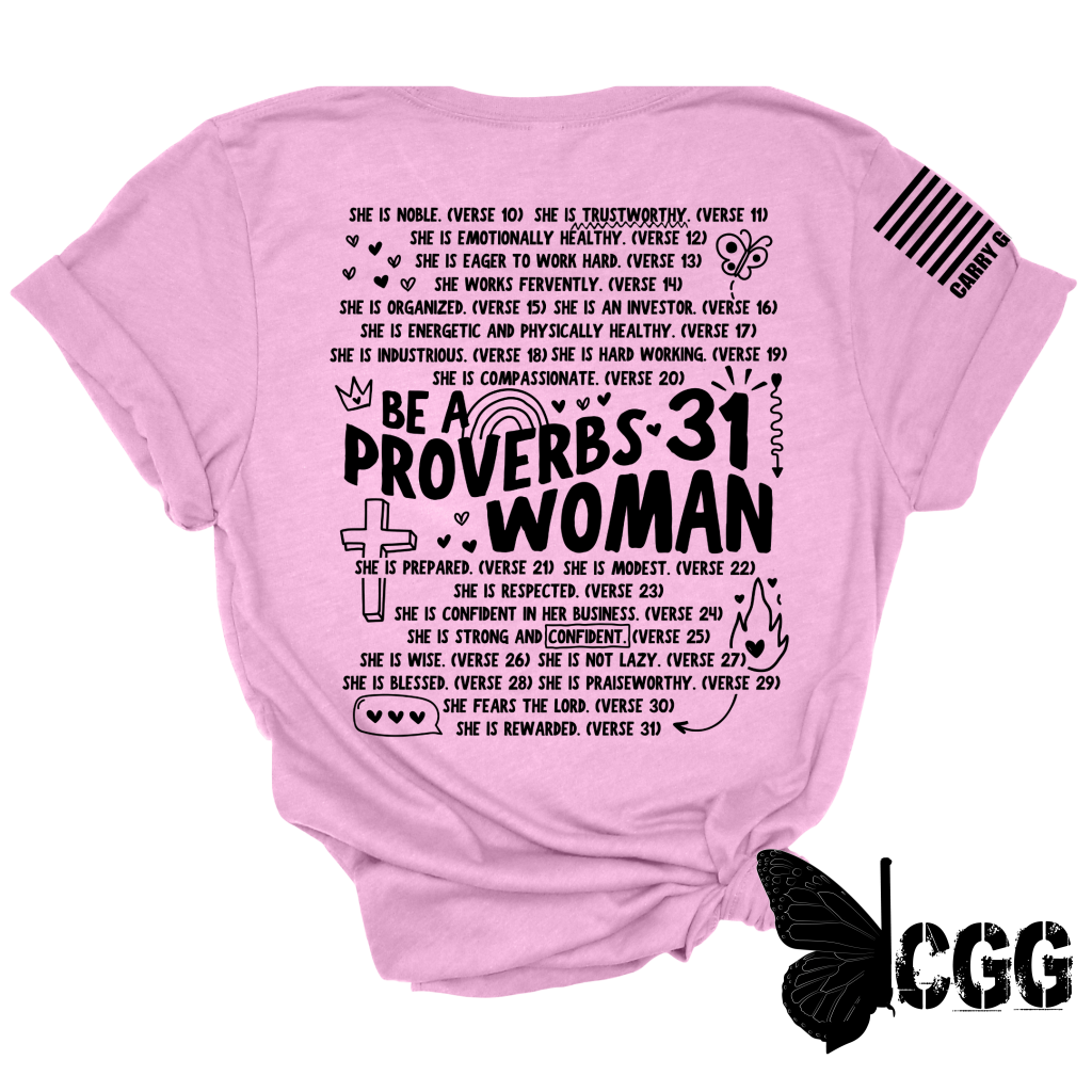 Proverbs 31 Tee Xs / Pink Unisex Cut Cgg Perfect Tee