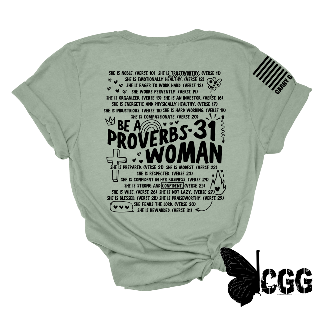 Proverbs 31 Tee Xs / Sage Unisex Cut Cgg Perfect Tee