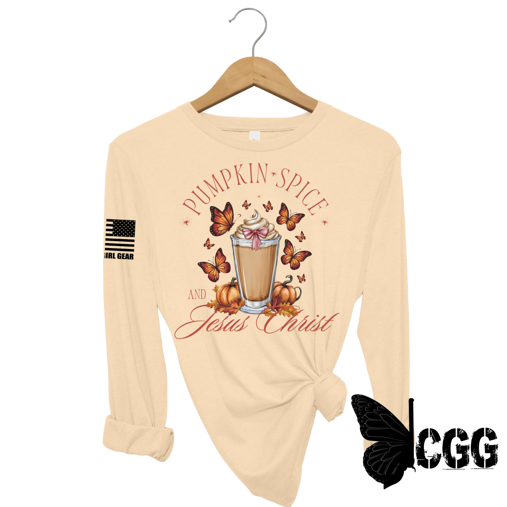 Pumpkin Spice Long Sleeve Cream / Xs