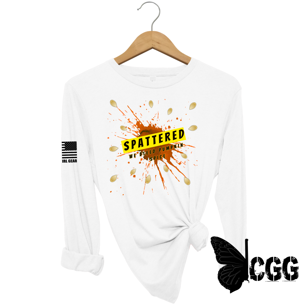 Pumpkin Spicey Long Sleeve White / Xs