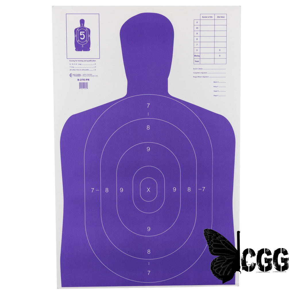 Purple Action Target 100 Pk