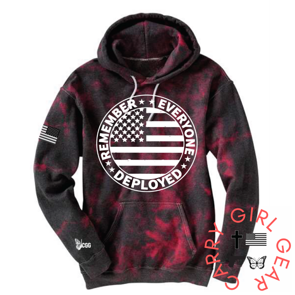 R.e.d. Hoodie Sm / Red/black Crystal