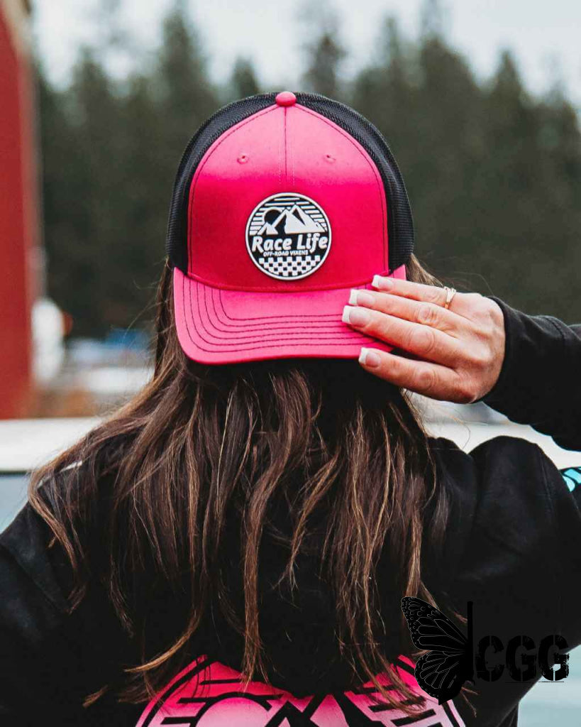 Race Life Trucker Hat - Pink Hats