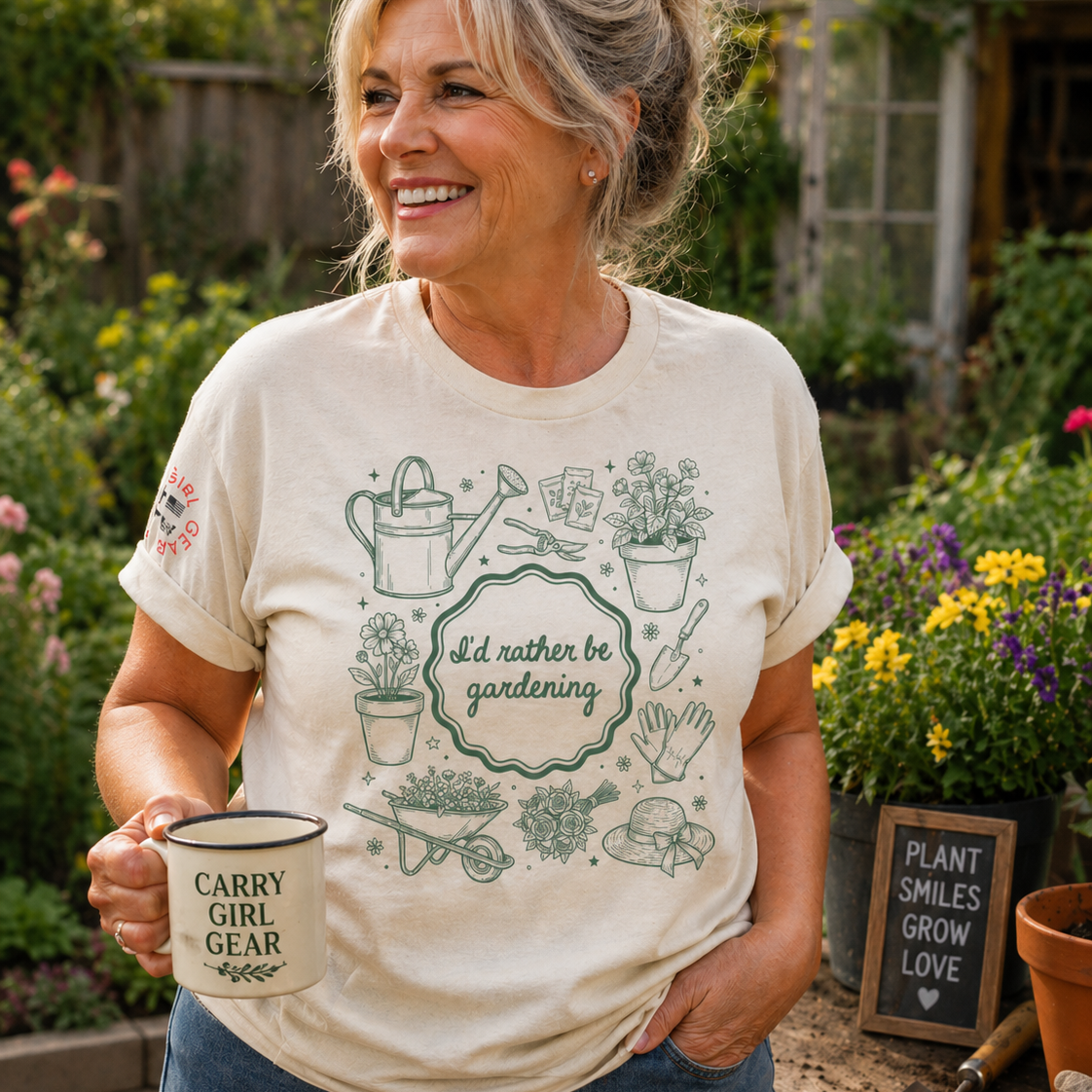 I'D RATHER BE GARDENING Tee