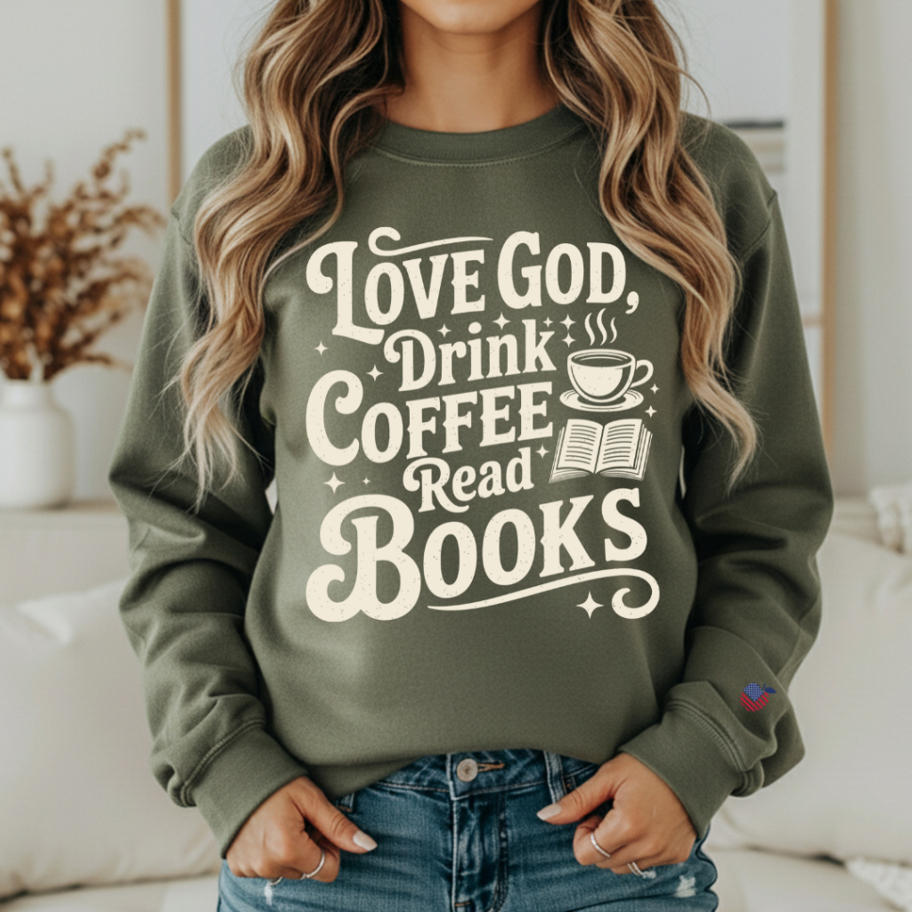 READ BOOKS CREW SM / MILITARY GREEN Sweatshirt