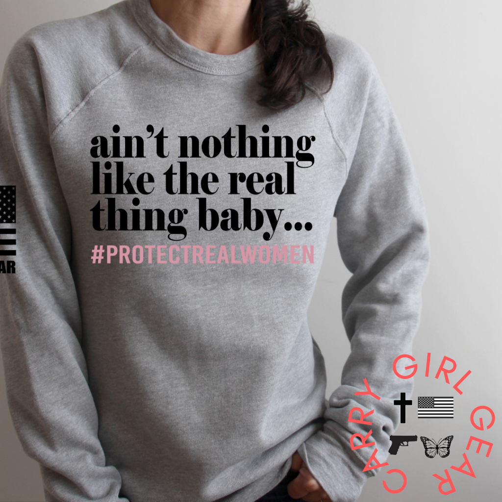Real Thing Baby Hoodie & Sweatshirt / Athletic Gray Xs